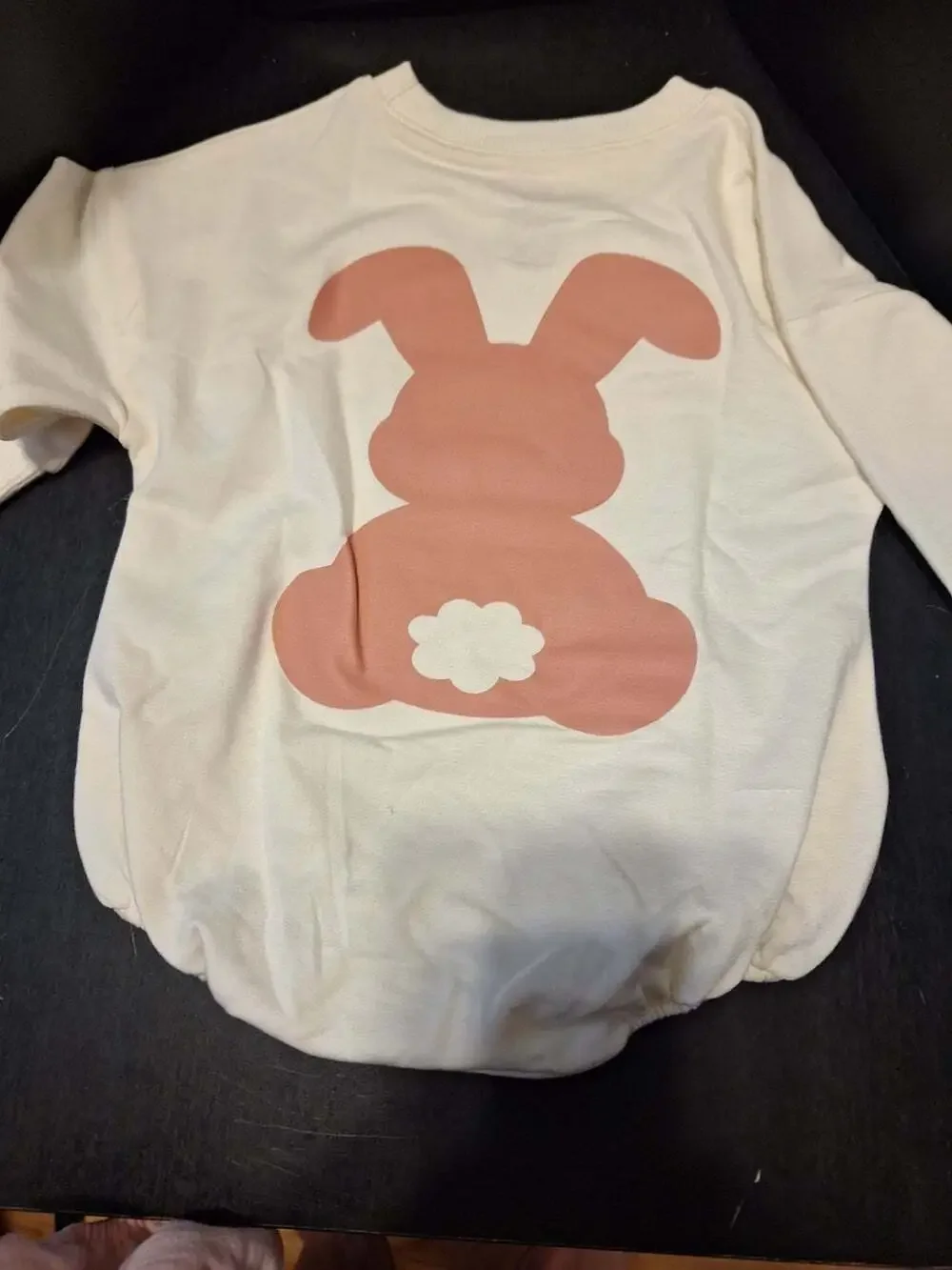 Adorable Matching Infant 'Cutest Bunny' Crewneck and Romper Set